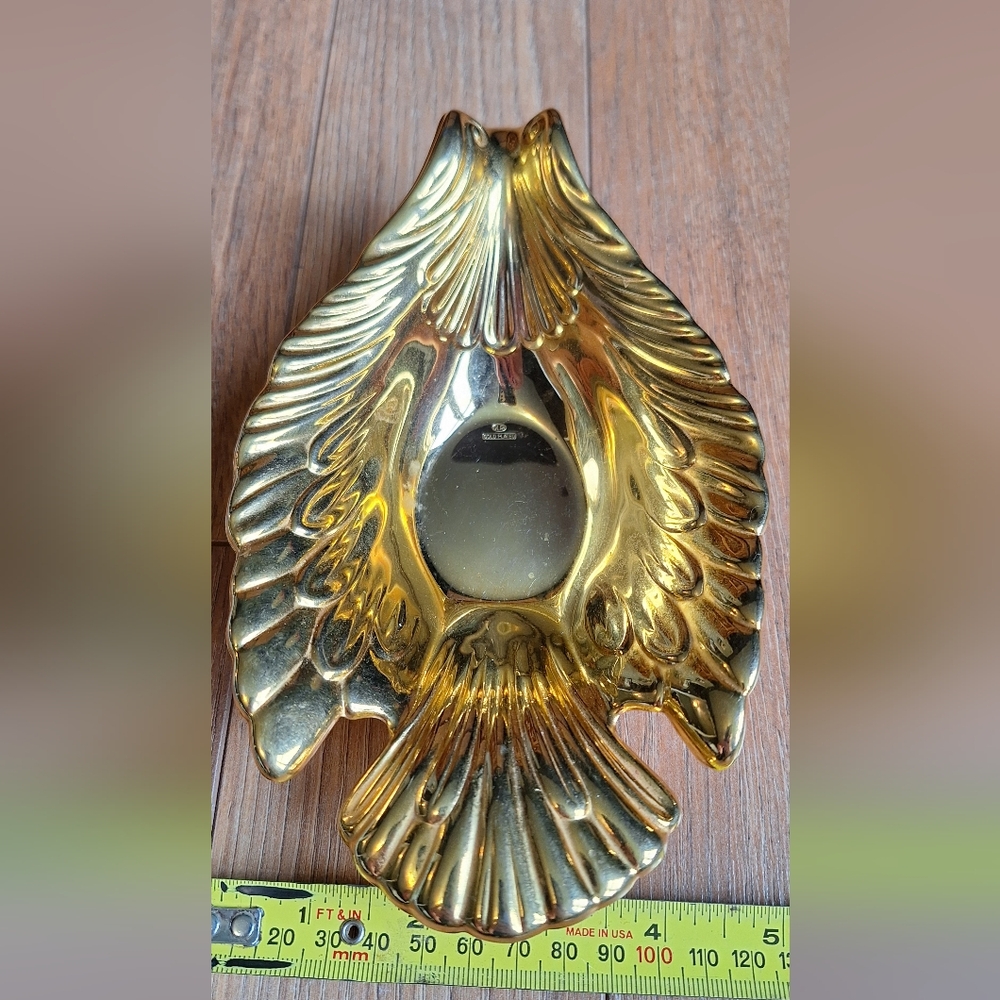 Vintage Orli Gold Plated Lennox Dove Dish